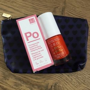 Sleek mask and brightening serum